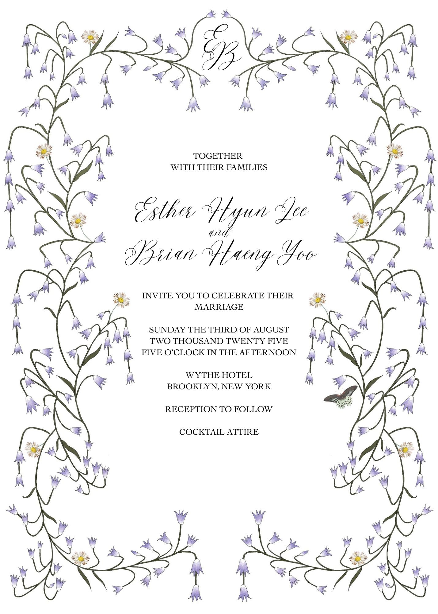 BLUEBELL INVITATION DIGITAL TEMPLATE