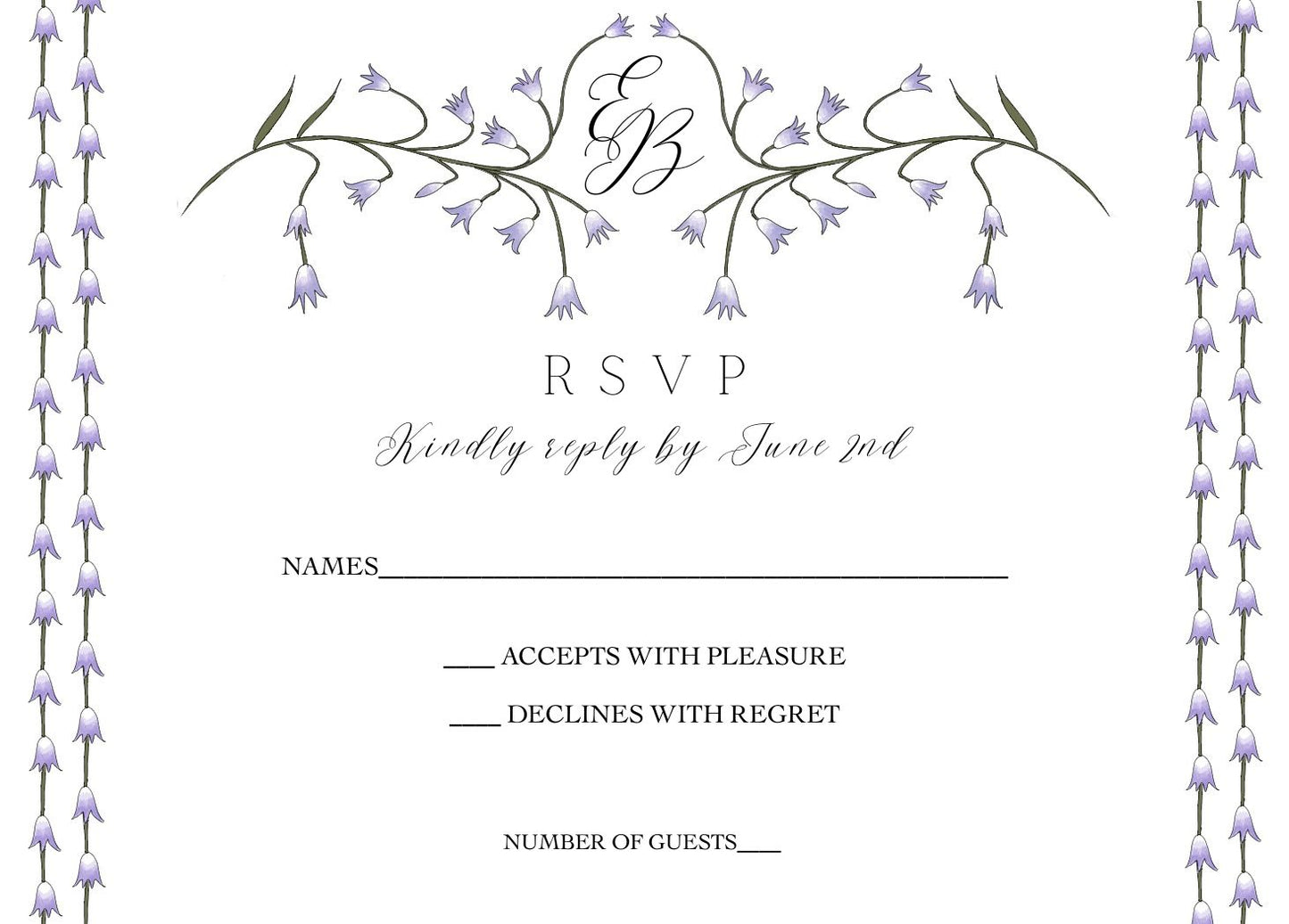 BLUEBELL INVITATION DIGITAL TEMPLATE