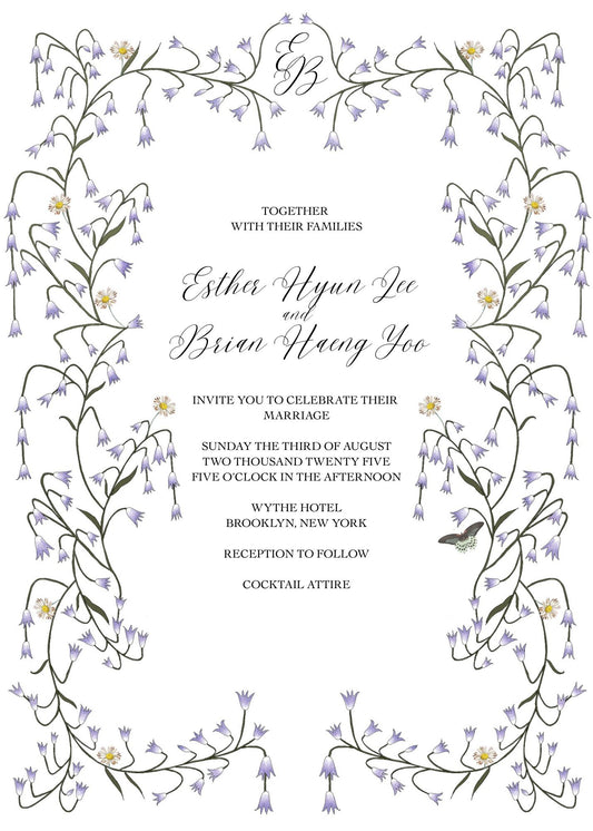 BLUEBELL INVITATION DIGITAL TEMPLATE