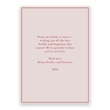 RED BOW GARLAND DIGITAL TEMPLATE