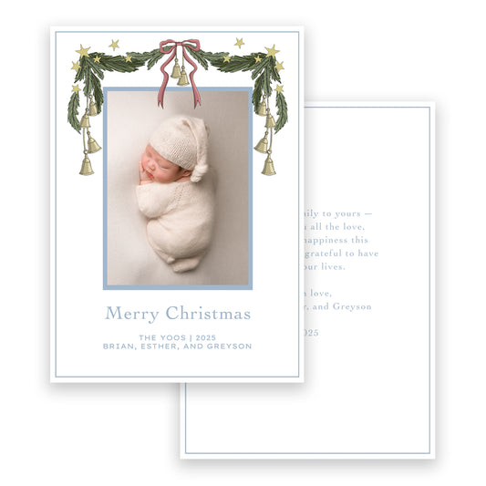 HOLIDAY BELLS GARLAND DIGITAL TEMPLATE