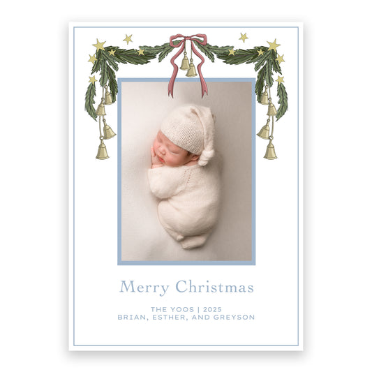 HOLIDAY BELLS GARLAND DIGITAL TEMPLATE