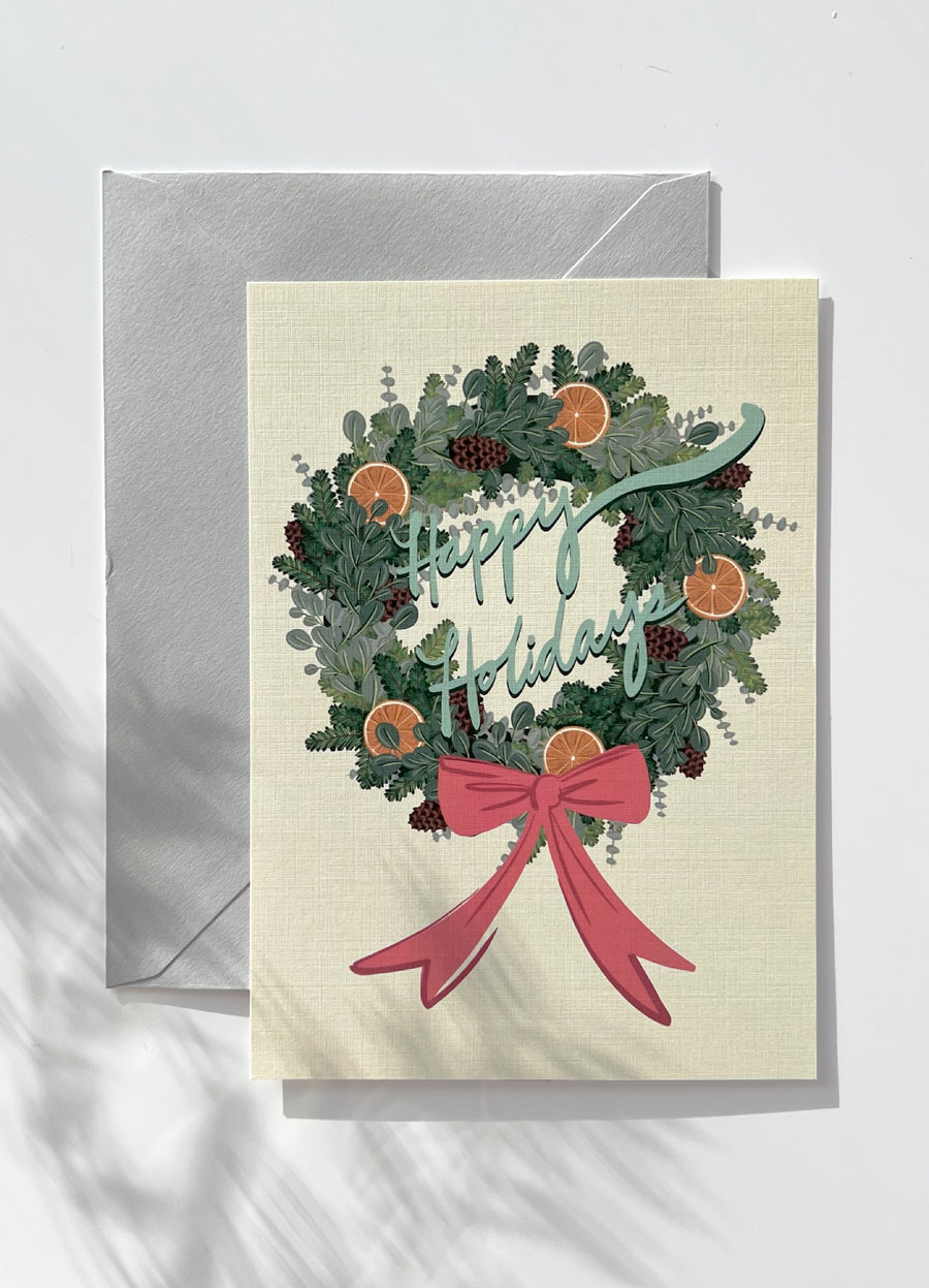 Holiday Wreath Card Bundle (set of 6)