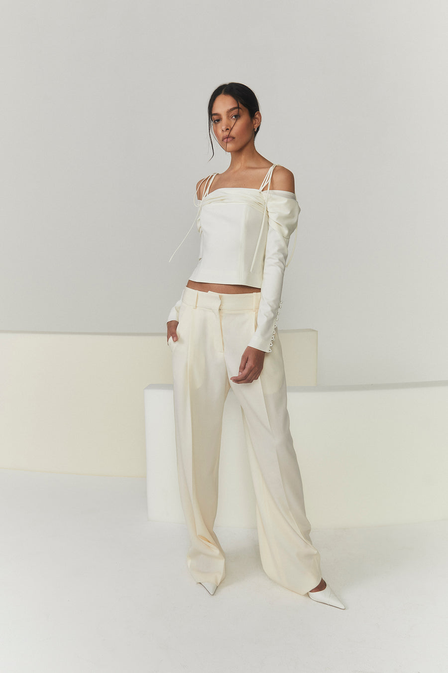 City Girl Top in Ivory