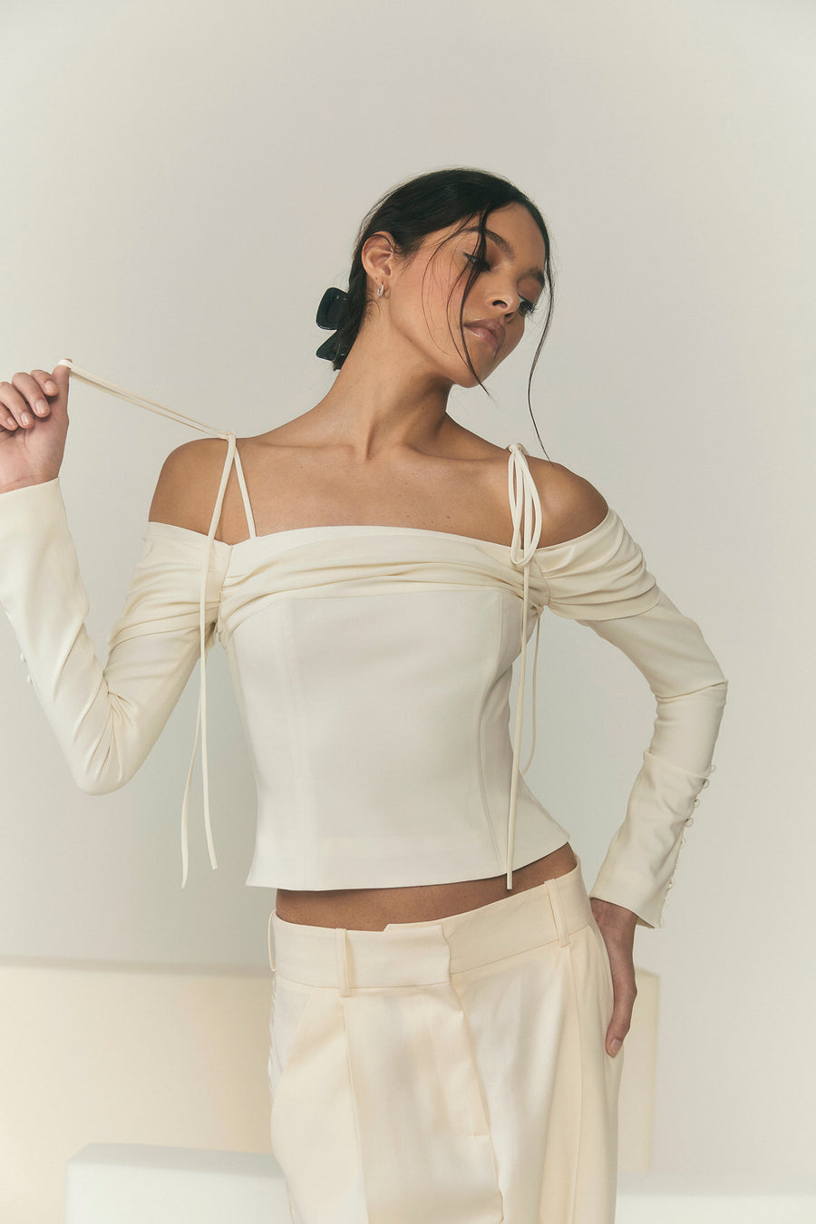 City Girl Top in Ivory