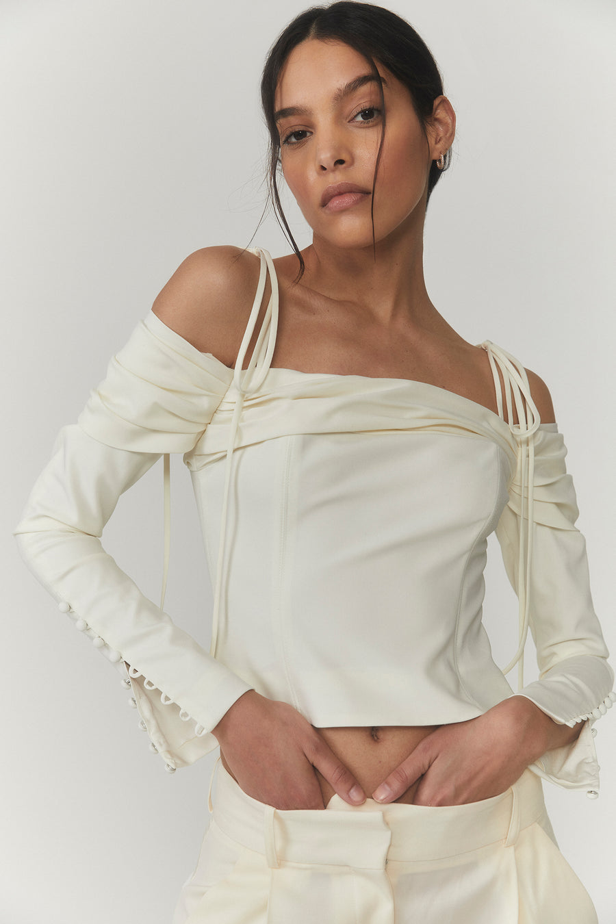 City Girl Top in Ivory