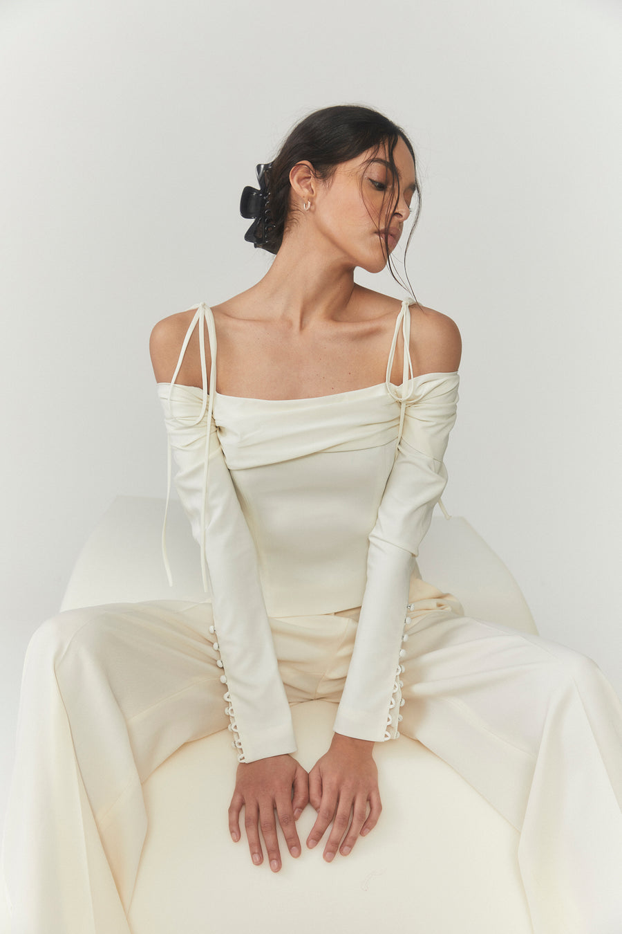City Girl Top in Ivory