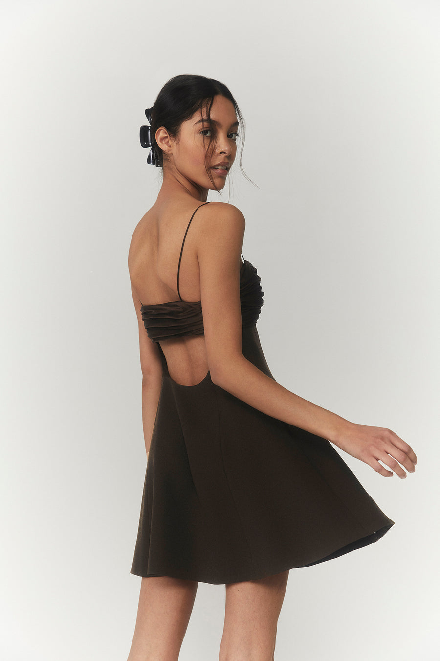 Timeless Slip Dress in Chocolate