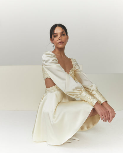 Spotlight Dress in Buttermilk