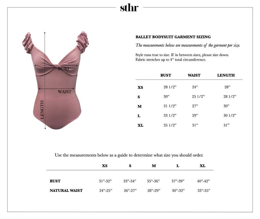 Ballet Bodysuit in Kitten Pink