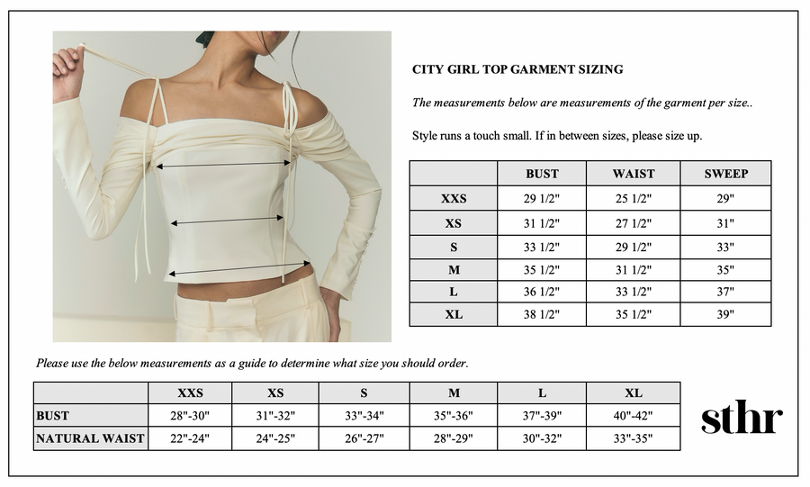 City Girl Top in Ivory