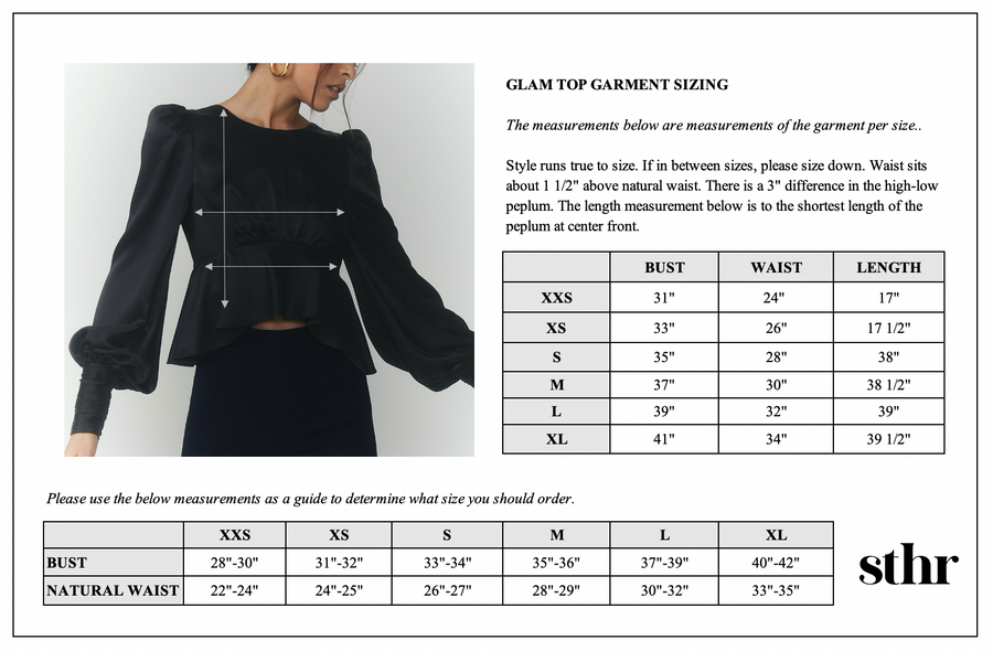 Glam Top in Black