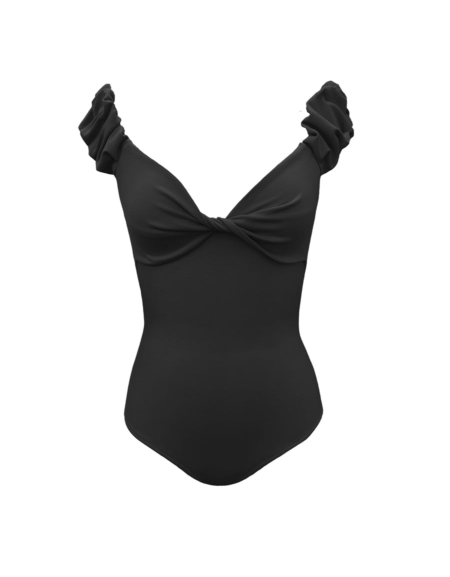 Ballet Bodysuit in Black