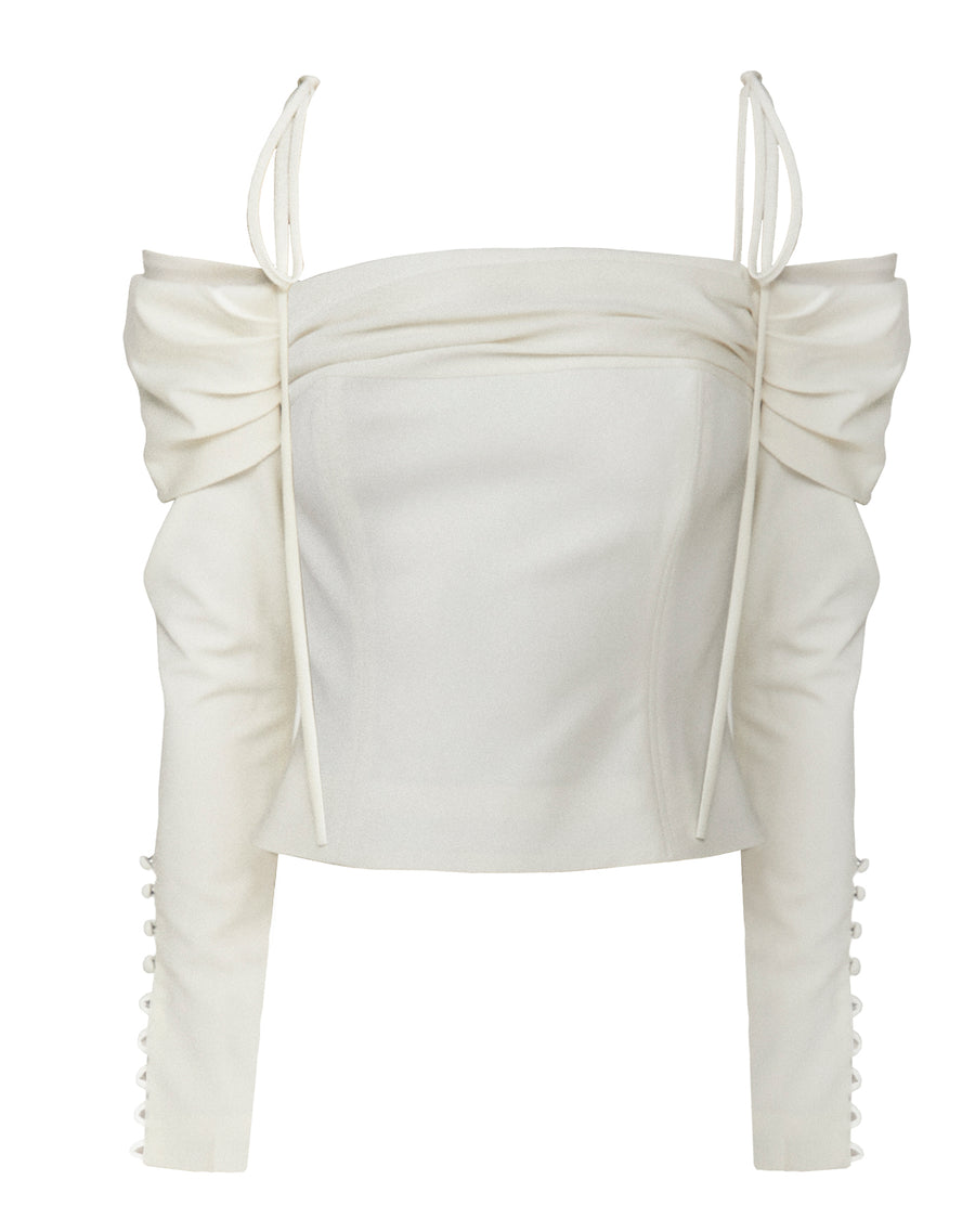 City Girl Top in Ivory