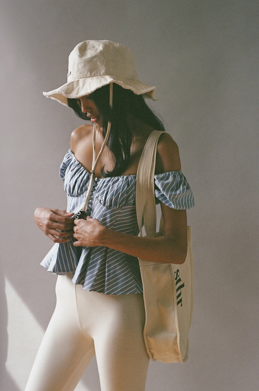 Dreamer Top in Oxford Stripe