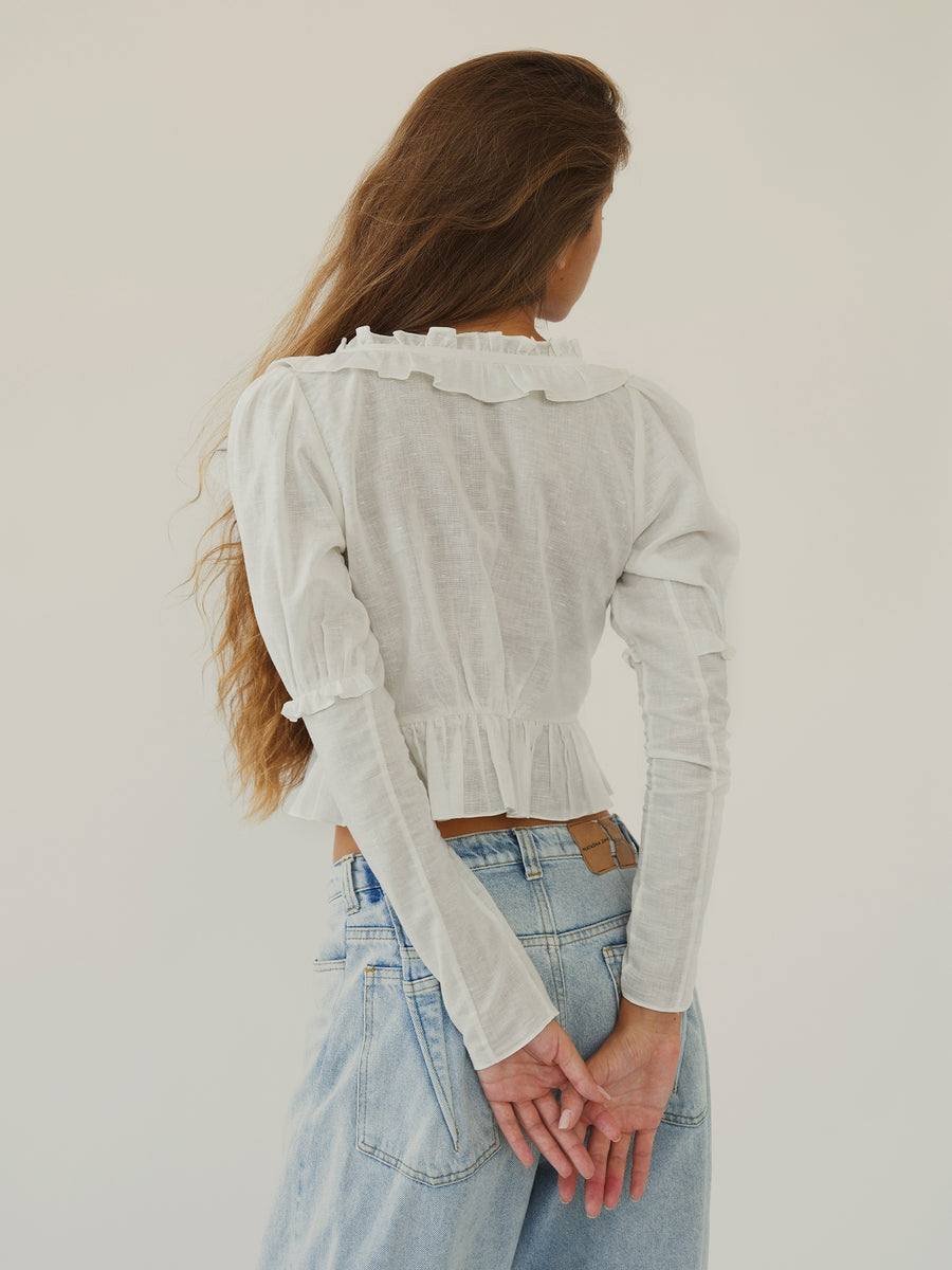Victorian Top in Cotton