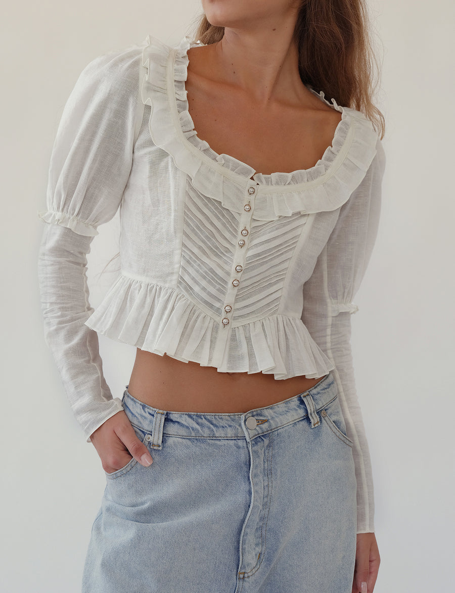 Victorian Top in Cotton
