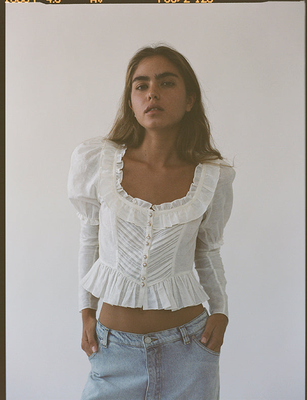 Victorian Top in Cotton